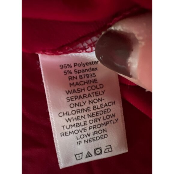 Susan Graver Modern Essentials Liquid Knit Midi Dress Red - Regular XS - Picture 4 of 7